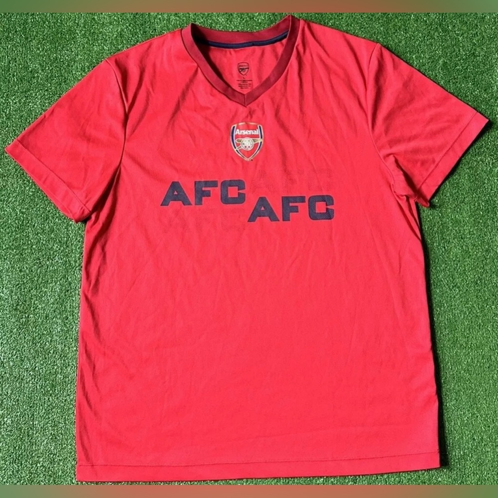 Arsenal AFC Soccer Jersey Size Large (42-44) V Neck